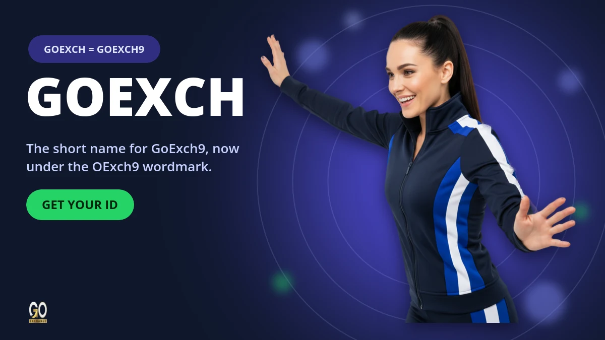 GoExch banner showing GoExch as the short name for GoExch9 with a Get Your ID button